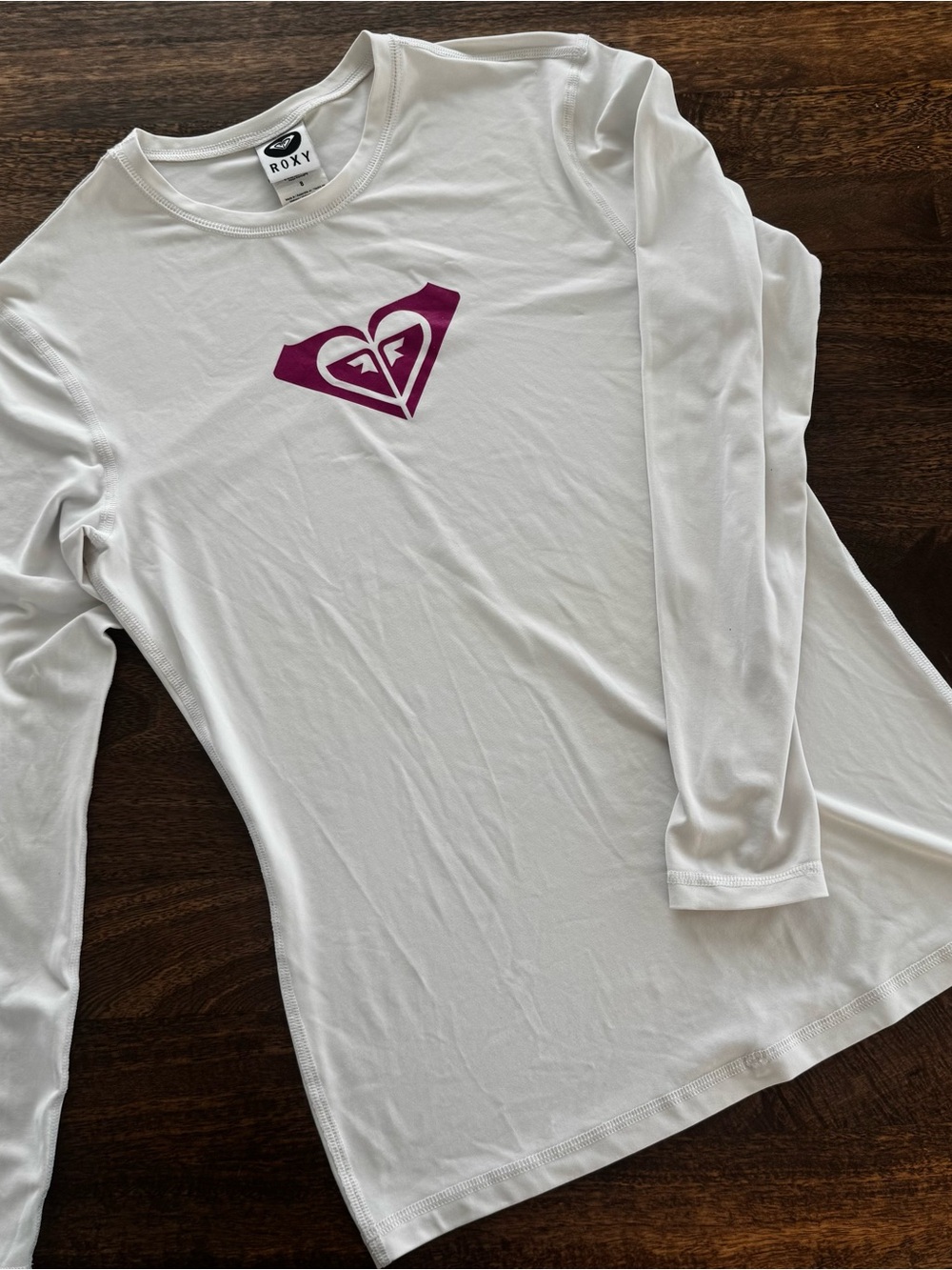Long Sleeve ROXY Rashguard size 8 medium M 
Good Preowned condition